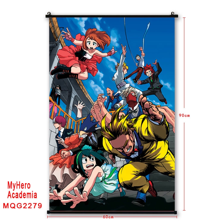 My Hero Academia Anime plastic pole cloth painting Wall Scroll 60X90CM  MQG2279