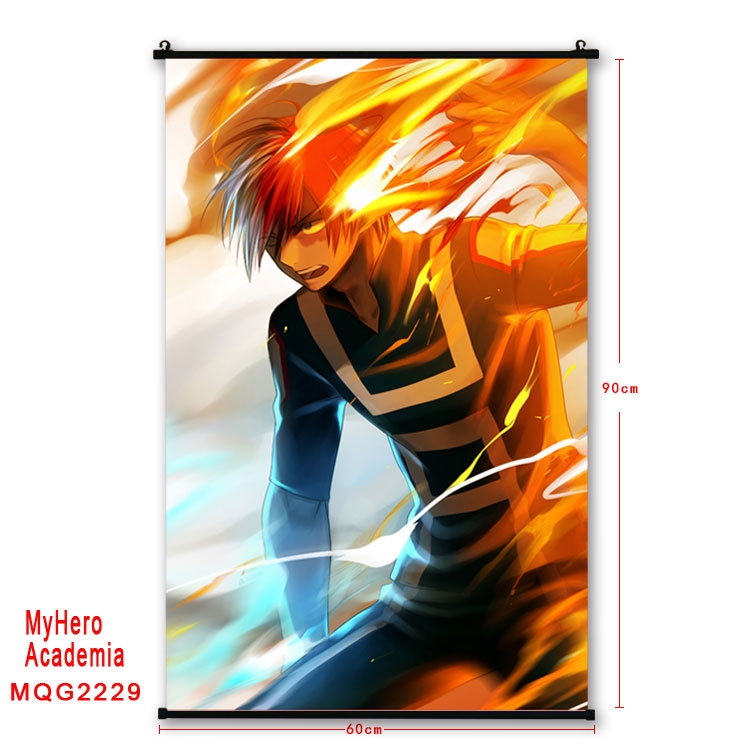 My Hero Academia Anime plastic pole cloth painting Wall Scroll 60X90CM  MQG2229