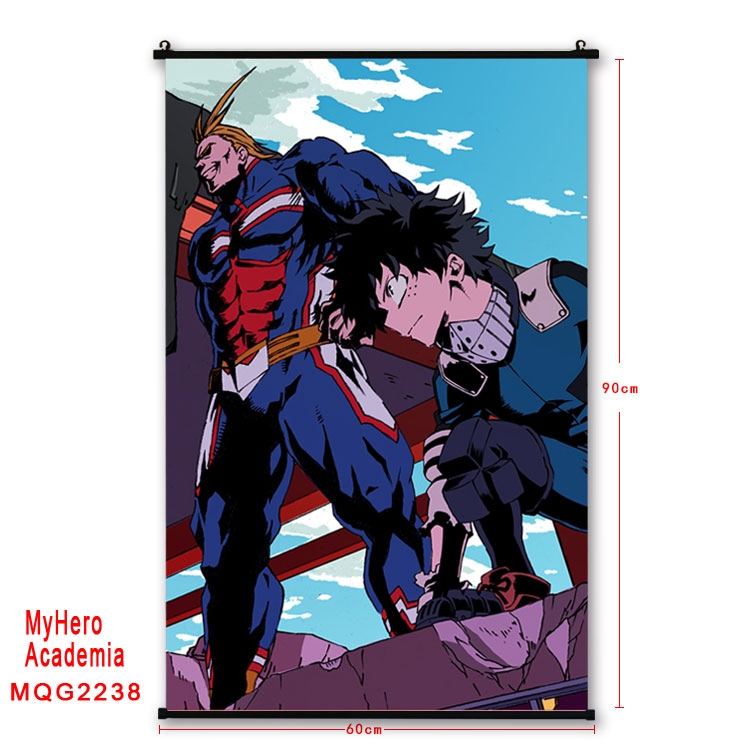 My Hero Academia Anime plastic pole cloth painting Wall Scroll 60X90CM  MQG2238