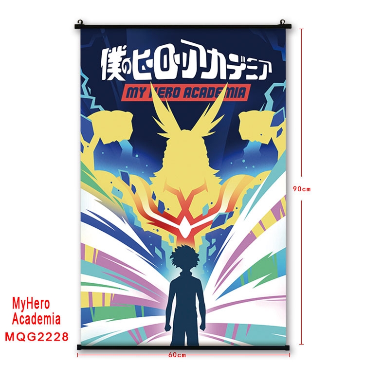 My Hero Academia Anime plastic pole cloth painting Wall Scroll 60X90CM  MQG2228