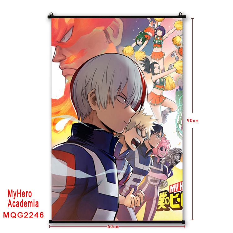 My Hero Academia Anime plastic pole cloth painting Wall Scroll 60X90CM  MQG2246