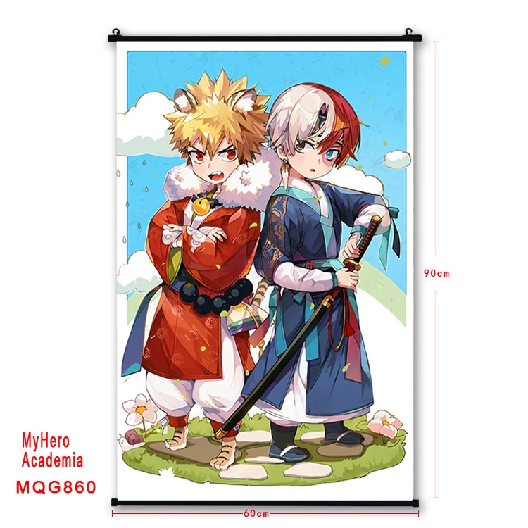 My Hero Academia Anime plastic pole cloth painting Wall Scroll 60X90CM  MQG860