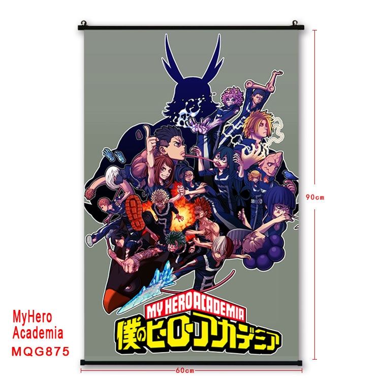 My Hero Academia Anime plastic pole cloth painting Wall Scroll 60X90CM  MQG875