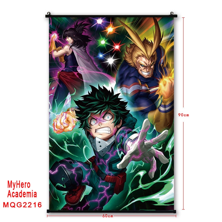 My Hero Academia Anime plastic pole cloth painting Wall Scroll 60X90CM  MQG2216