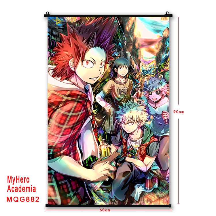 My Hero Academia Anime plastic pole cloth painting Wall Scroll 60X90CM  MQG882