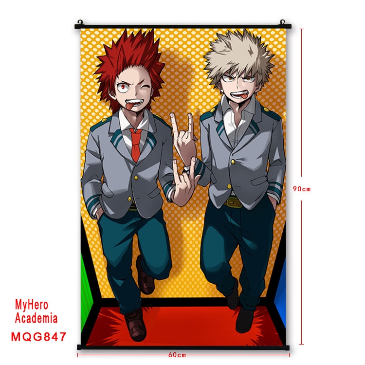 My Hero Academia Anime plastic pole cloth painting Wall Scroll 60X90CM  MQG847