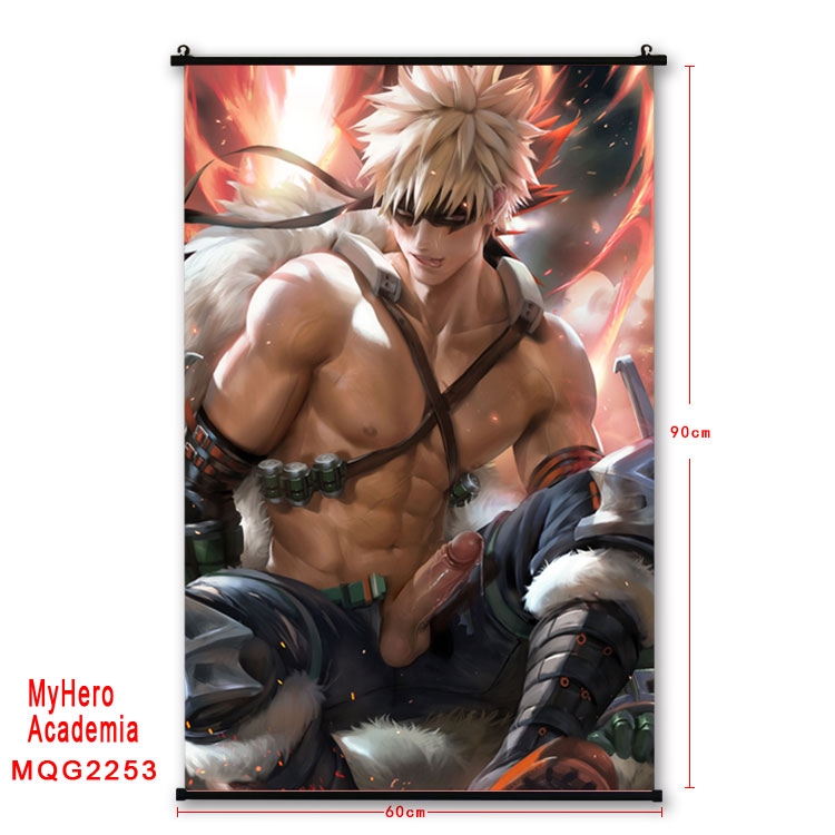 My Hero Academia Anime plastic pole cloth painting Wall Scroll 60X90CM  MQG2253