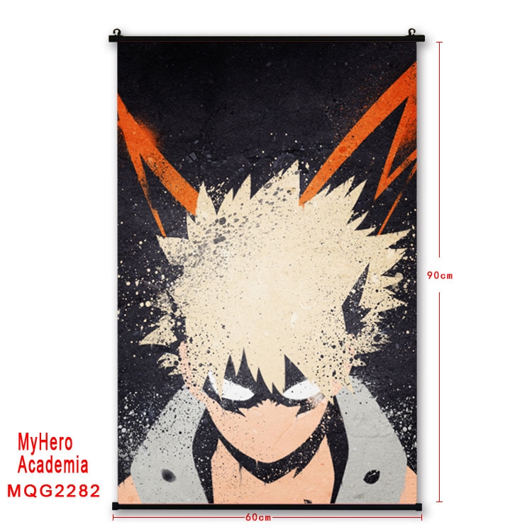 My Hero Academia Anime plastic pole cloth painting Wall Scroll 60X90CM  MQG2282