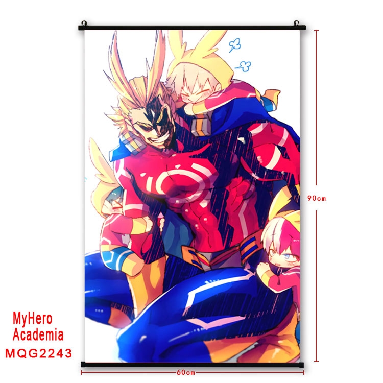 My Hero Academia Anime plastic pole cloth painting Wall Scroll 60X90CM  MQG2243