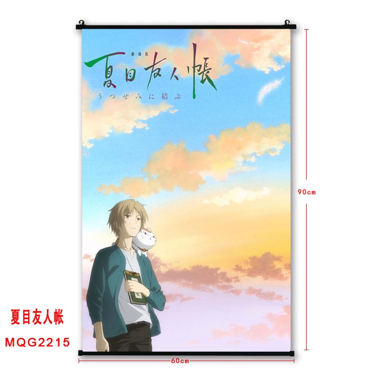 Natsume Yuujinchou Anime plastic pole cloth painting Wall Scroll 60X90CM  MQG2215