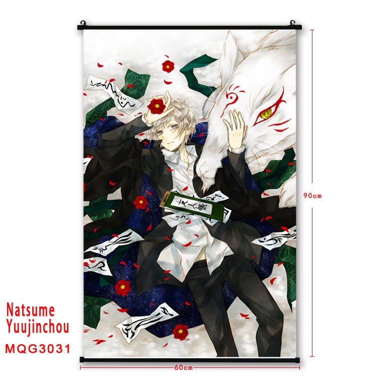 Natsume Yuujinchou Anime plastic pole cloth painting Wall Scroll 60X90CM  MQG3031