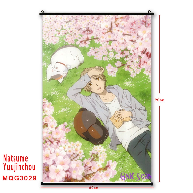 Natsume Yuujinchou Anime plastic pole cloth painting Wall Scroll 60X90CM MQG3029