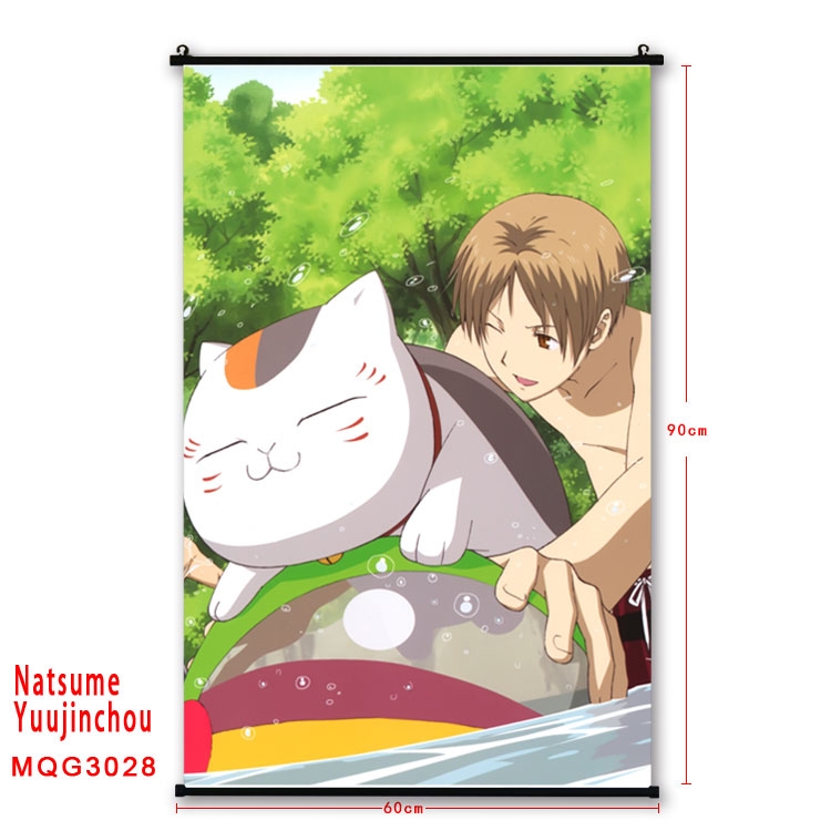 Natsume Yuujinchou Anime plastic pole cloth painting Wall Scroll 60X90CM  MQG3028