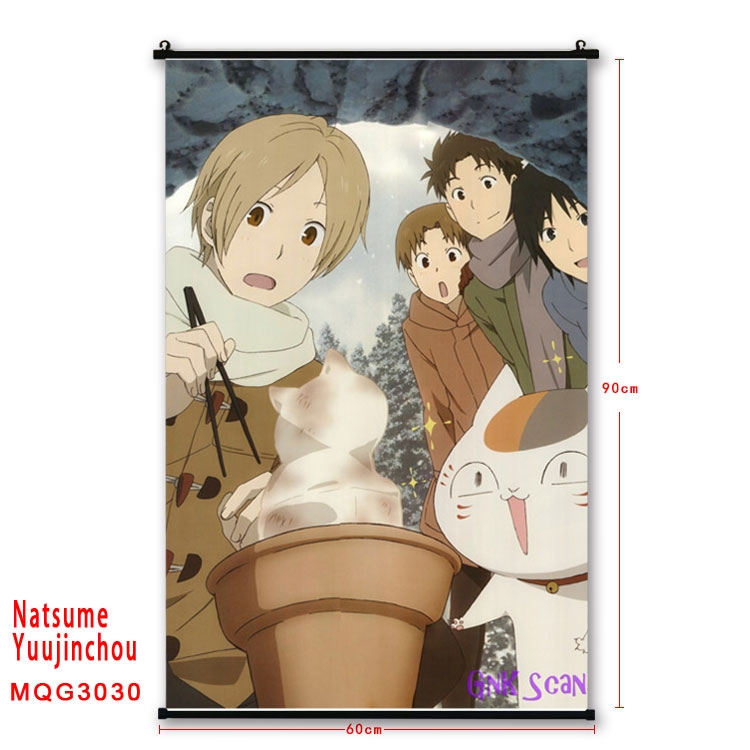 Natsume Yuujinchou Anime plastic pole cloth painting Wall Scroll 60X90CM  MQG3030