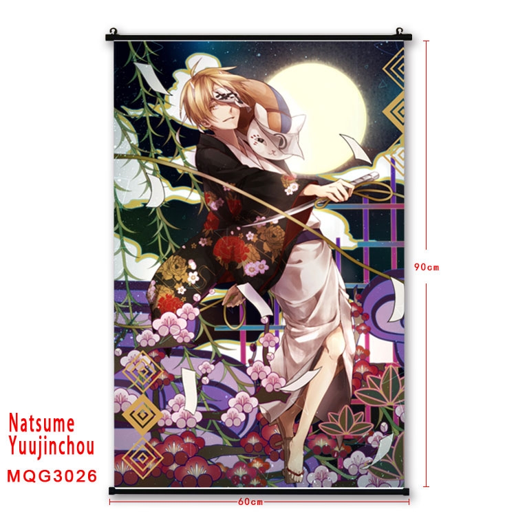 Natsume Yuujinchou Anime plastic pole cloth painting Wall Scroll 60X90CM  MQG3026