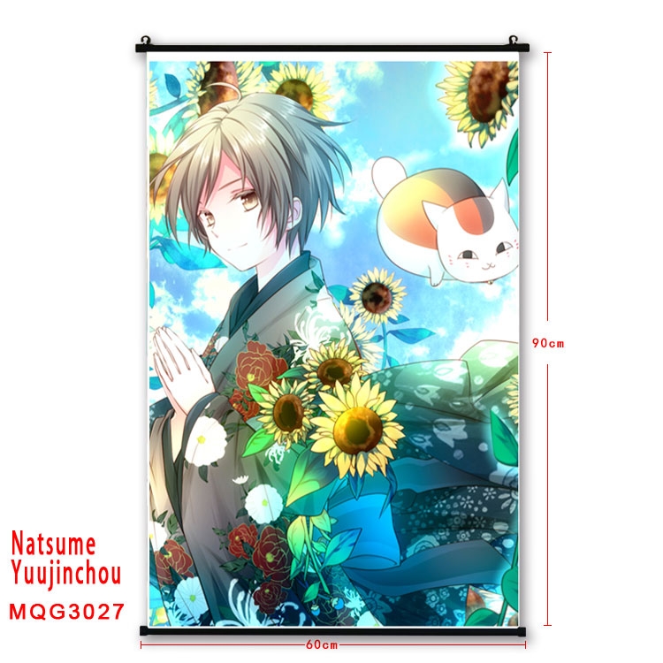 Natsume Yuujinchou Anime plastic pole cloth painting Wall Scroll 60X90CM  MQG3027