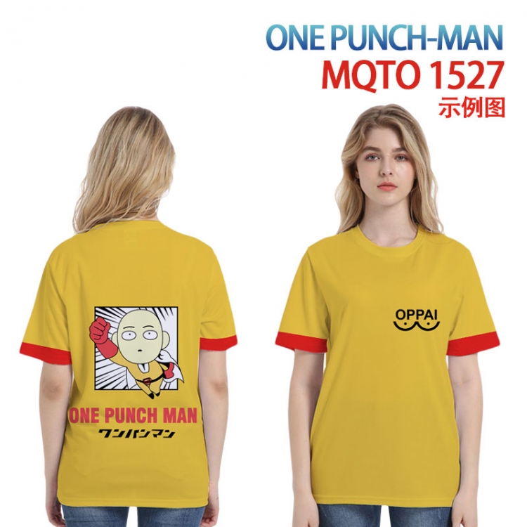 One Punch Man Full color printing flower short sleeve T-shirt 2XS-4XL, 9 sizes MQTO1527