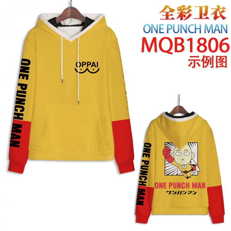 One Punch Man Full Color Patch pocket Sweatshirt Hoodie  2XS-4XL, 9 sizes MQB1806