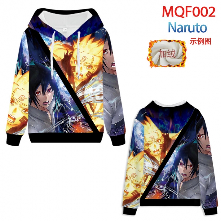 Naruto Hooded pullover plus velvet padded sweater Hoodie 2XS-4XL, 9 sizes MQF002