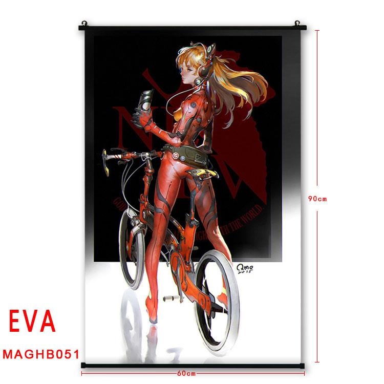 EVA Anime plastic pole cloth painting Wall Scroll 60X90CM MAGHB051