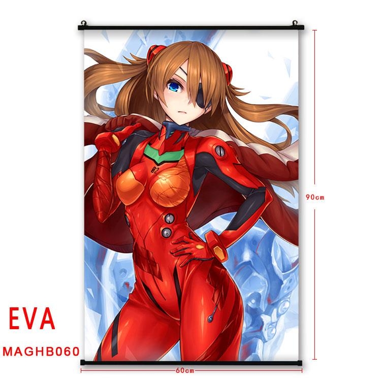 EVA Anime plastic pole cloth painting Wall Scroll 60X90CM MAGHB060