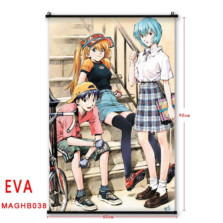 EVA Anime plastic pole cloth painting Wall Scroll 60X90CM MAGHB038