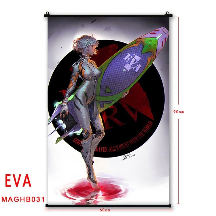 EVA Anime plastic pole cloth painting Wall Scroll 60X90CM MAGHB031