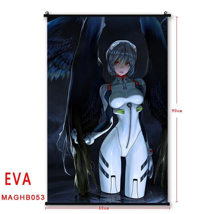 EVA Anime plastic pole cloth painting Wall Scroll 60X90CM MAGHB053