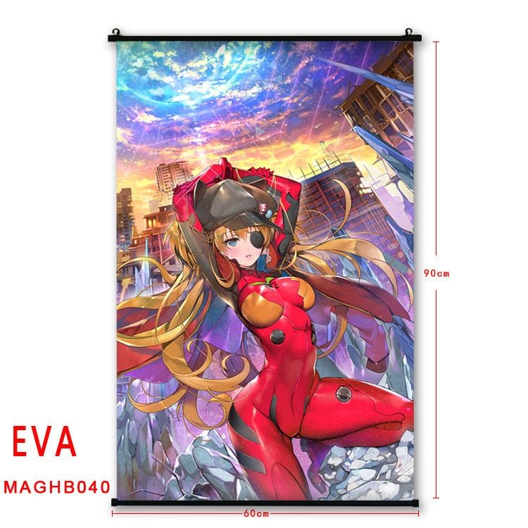 EVA Anime plastic pole cloth painting Wall Scroll 60X90CM MAGHB040