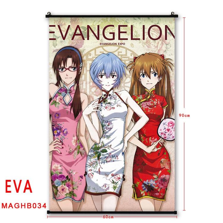 EVA Anime plastic pole cloth painting Wall Scroll 60X90CM MAGHB034