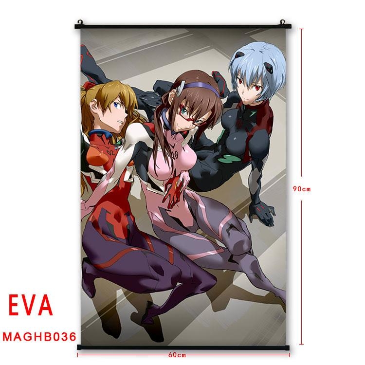 EVA Anime plastic pole cloth painting Wall Scroll 60X90CM MAGHB036