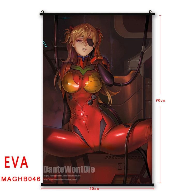 EVA Anime plastic pole cloth painting Wall Scroll 60X90CM MAGHB046