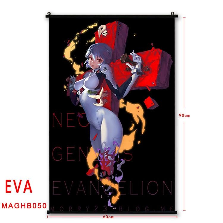 EVA Anime plastic pole cloth painting Wall Scroll 60X90CM MAGHB050