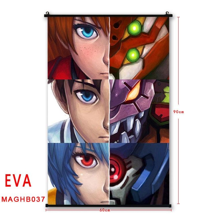 EVA Anime plastic pole cloth painting Wall Scroll 60X90CM MAGHB037