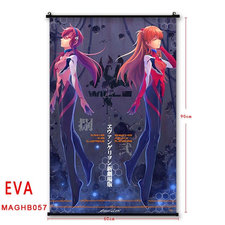 EVA Anime plastic pole cloth painting Wall Scroll 60X90CM MAGHB057