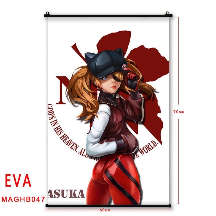 EVA Anime plastic pole cloth painting Wall Scroll 60X90CM MAGHB047