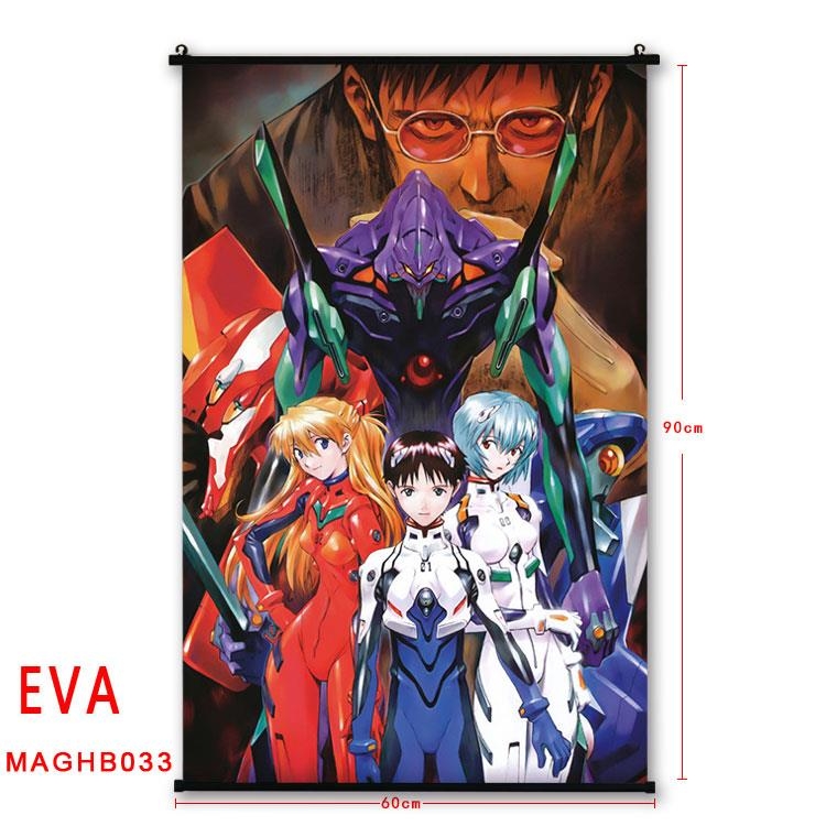 EVA Anime plastic pole cloth painting Wall Scroll 60X90CM MAGHB033