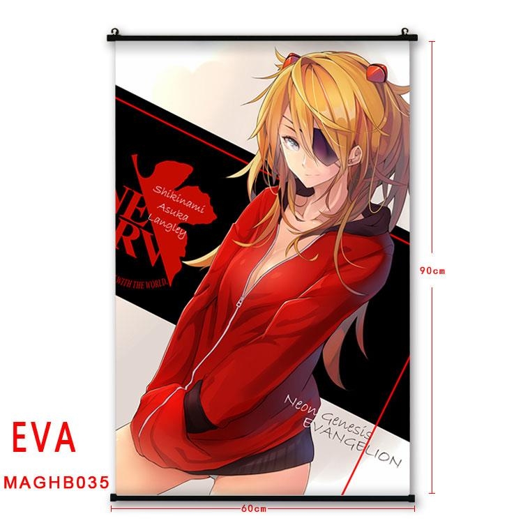 EVA Anime plastic pole cloth painting Wall Scroll 60X90CM MAGHB035