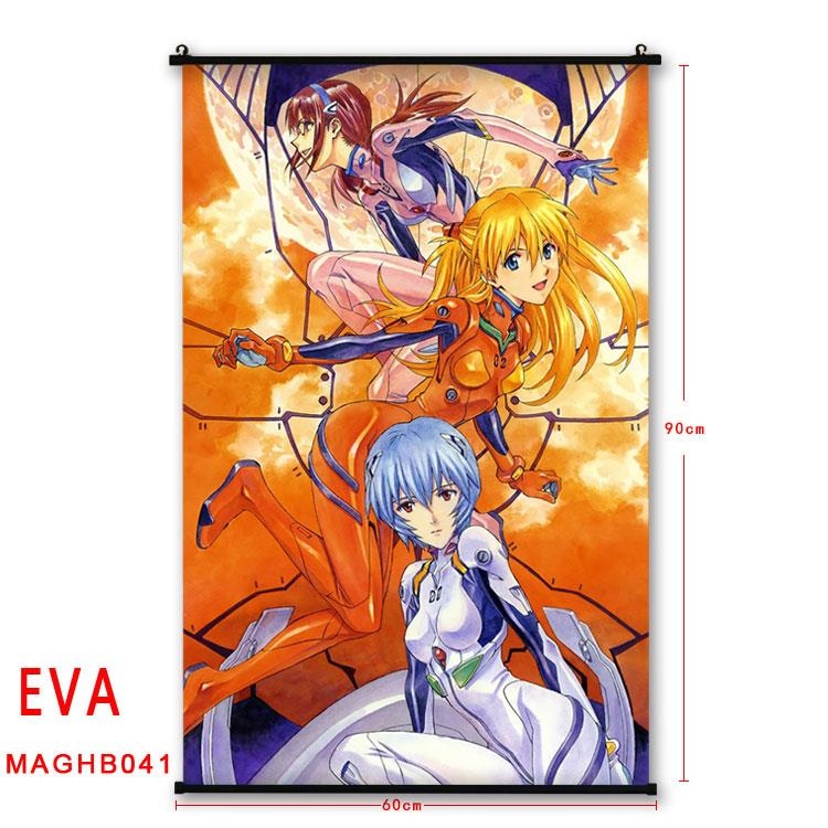 EVA Anime plastic pole cloth painting Wall Scroll 60X90CM MAGHB041