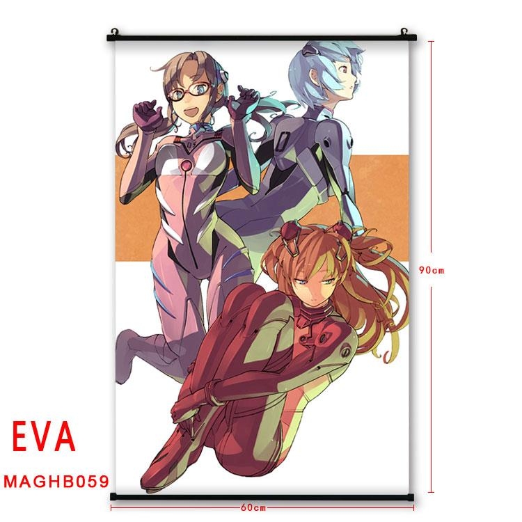 EVA Anime plastic pole cloth painting Wall Scroll 60X90CM MAGHB059