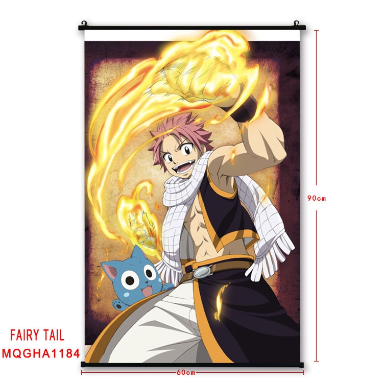Fairy tail Anime plastic pole cloth painting Wall Scroll 60X90CM  MQGHA1184