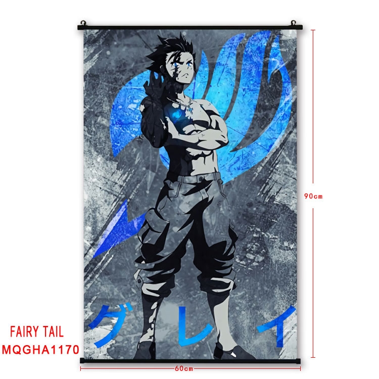 Fairy tail Anime plastic pole cloth painting Wall Scroll 60X90CM  MQGHA1170