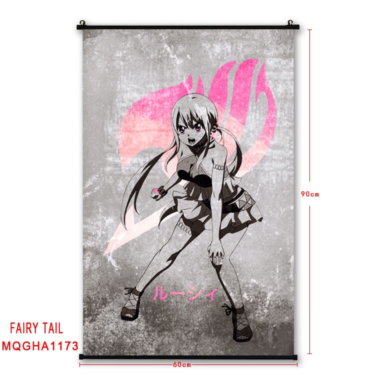 Fairy tail Anime plastic pole cloth painting Wall Scroll 60X90CM  MQGHA1173