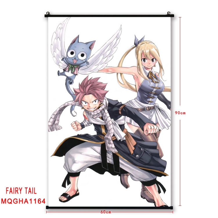 Fairy tail Anime plastic pole cloth painting Wall Scroll 60X90CM  MQGHA1164