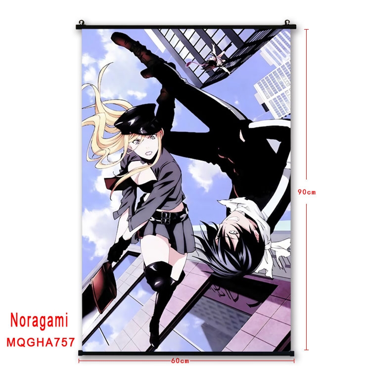 Noragami Anime plastic pole cloth painting Wall Scroll 60X90CM MQGHA757