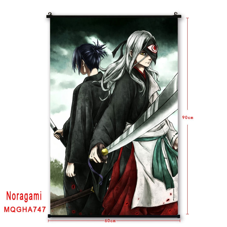 Noragami Anime plastic pole cloth painting Wall Scroll 60X90CM MQGHA747