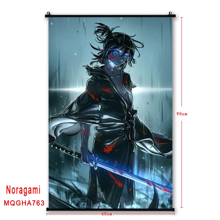 Noragami Anime plastic pole cloth painting Wall Scroll 60X90CM MQGHA763