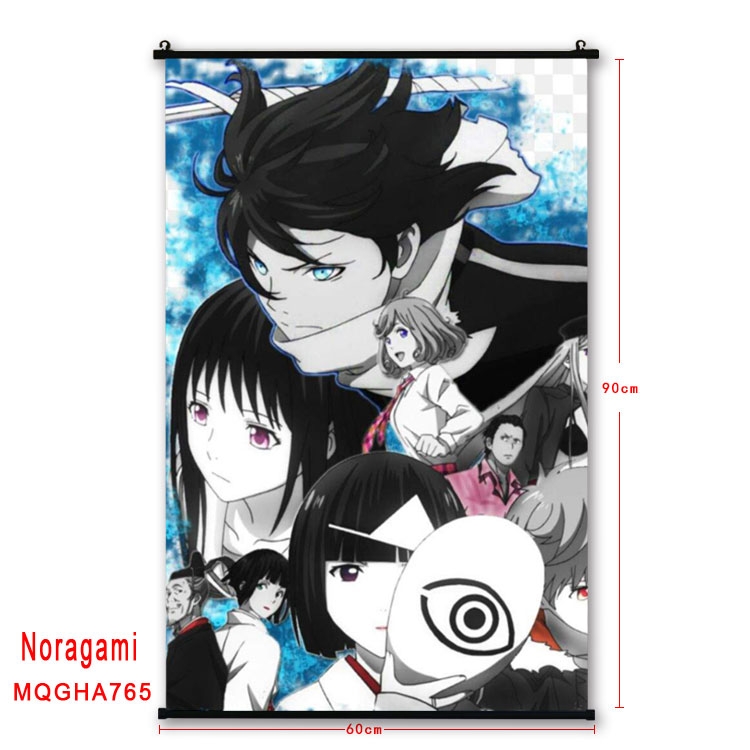 Noragami Anime plastic pole cloth painting Wall Scroll 60X90CM MQGHA765