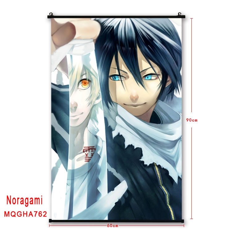 Noragami Anime plastic pole cloth painting Wall Scroll 60X90CM MQGHA762