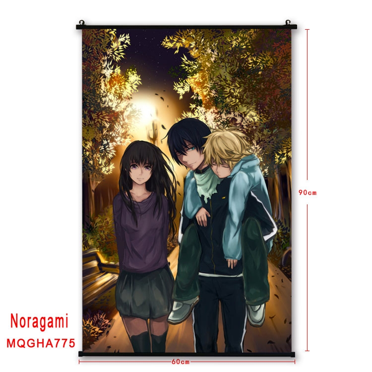 Noragami Anime plastic pole cloth painting Wall Scroll 60X90CM MQGHA775